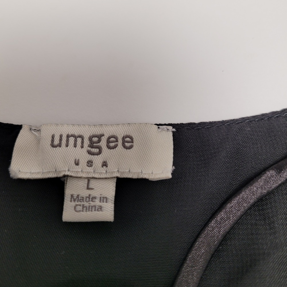Umgee Cami Top Women Large Black Excellent V-Neck Spaghetti Strap A1334 - Picture 4 of 9